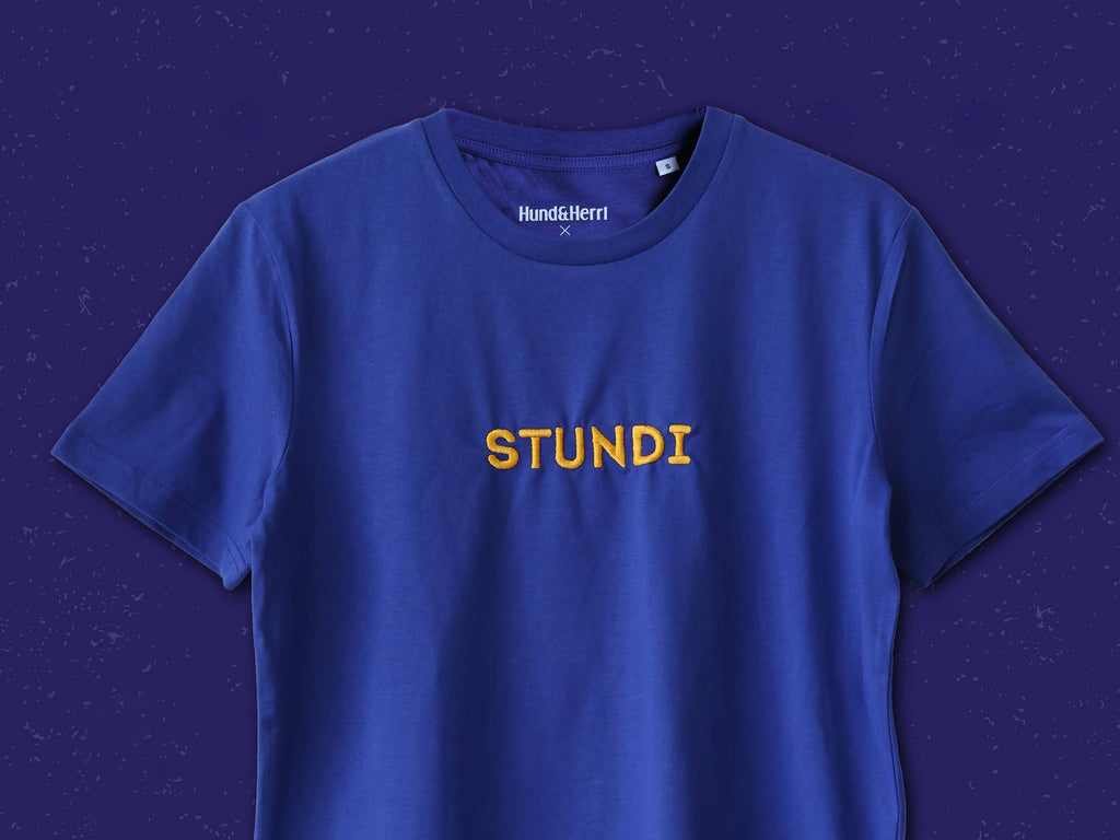 Mode für hundebesitzer, Geschenke für Hundebesitzer, B-Ware, Shirt, Merch, Hundestunde, Stundi, Blau