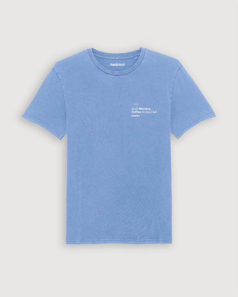 Hundundherrl, Good days start with coffee and dogs, Shirt, hellblau