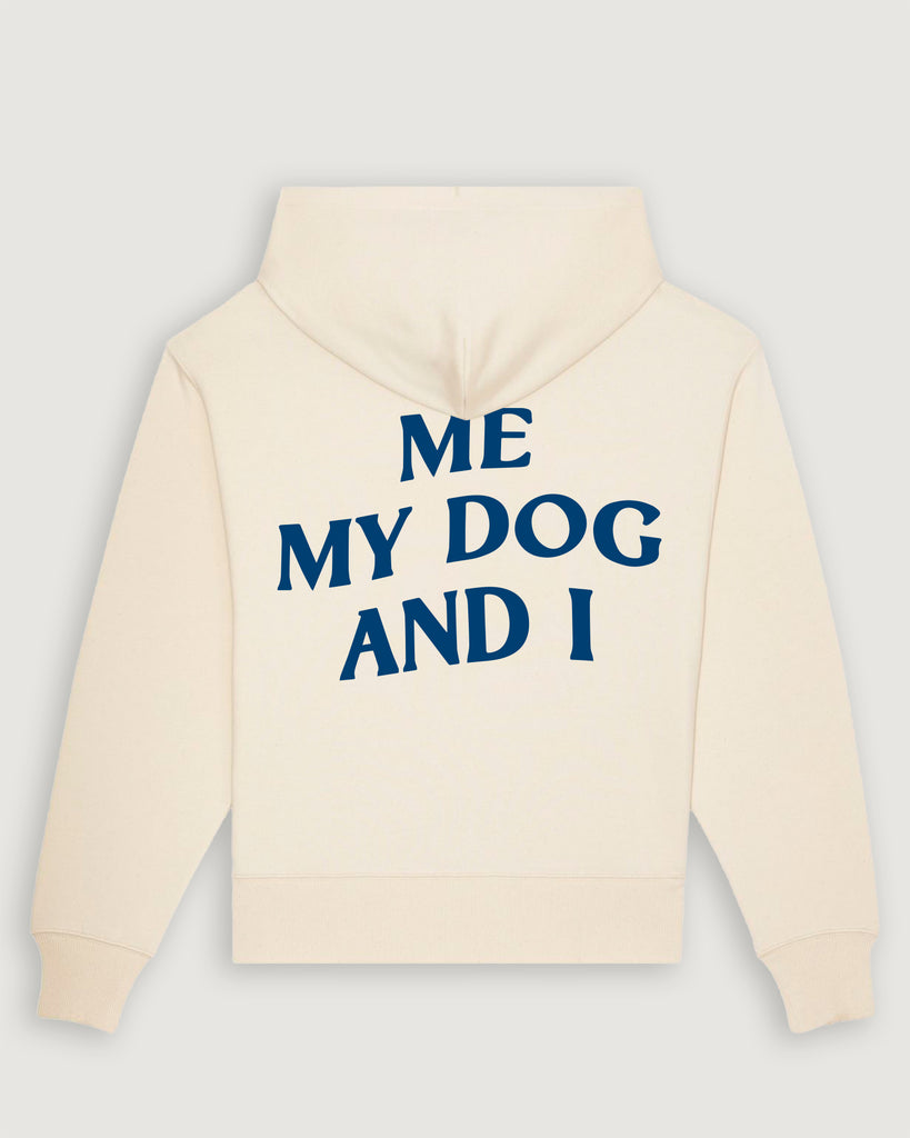 Mode für Hundebesitzer, Geschenk für Hundebesitzer, Me, my dog and I Pullover, Hoodie, sand