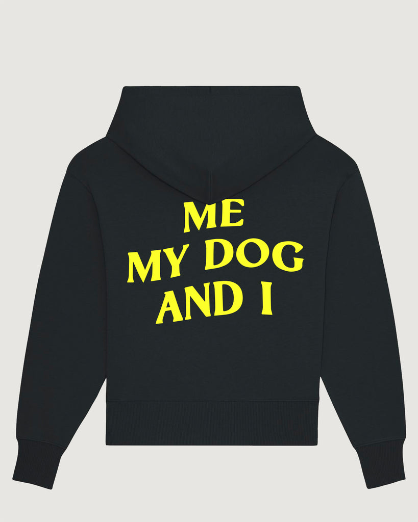 Mode für Hundebesitzer, Geschenk für Hundebesitzer, Me, my dog and I Pullover, Hoodie, schwarz