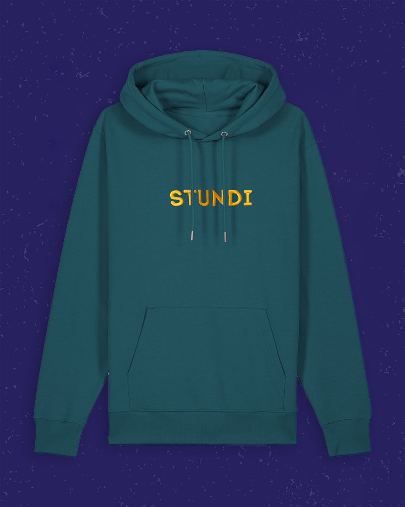 Mode für hundebesitzer, Geschenke für Hundebesitzer, Hoodie, Merch, Hundestunde, Stundi, Petrol