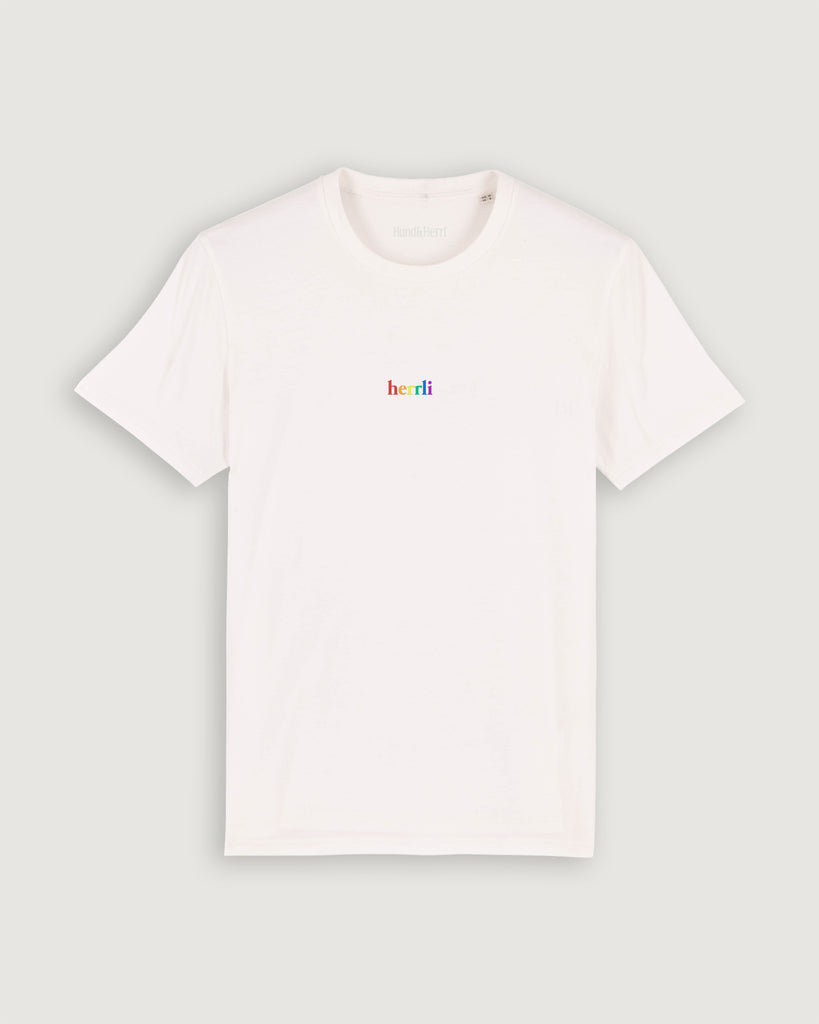 Mode für Hundebesitzer, Geschenk für Hundebesitzer, Herrli, Shirt pride weiß