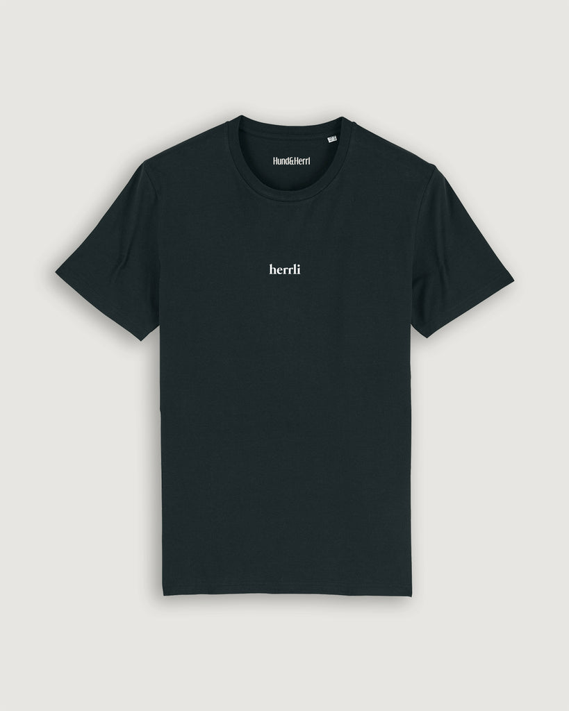 Mode für Hundebesitzer, Geschenk für Hundebesitzer, Herrli, Shirt Schwarz