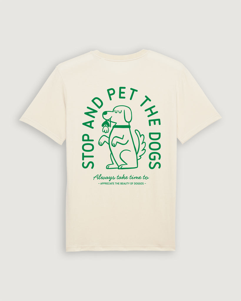 Mode für Hundebesitzer, Geschenk für Hundebesitzer, stop and pet the dogs, Shirt, golden retriever, grün