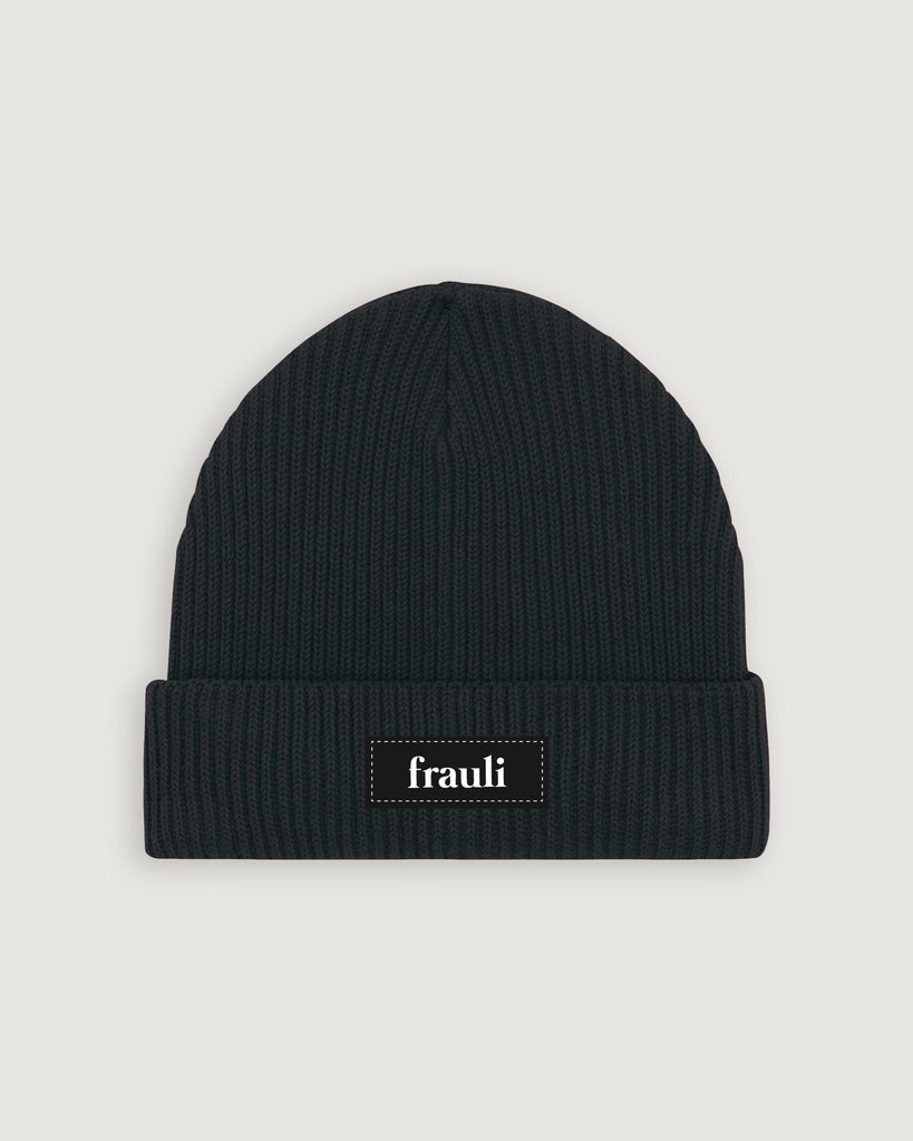 Mode für Hundebesitzer, Frauli Beanie Haube, schwarz