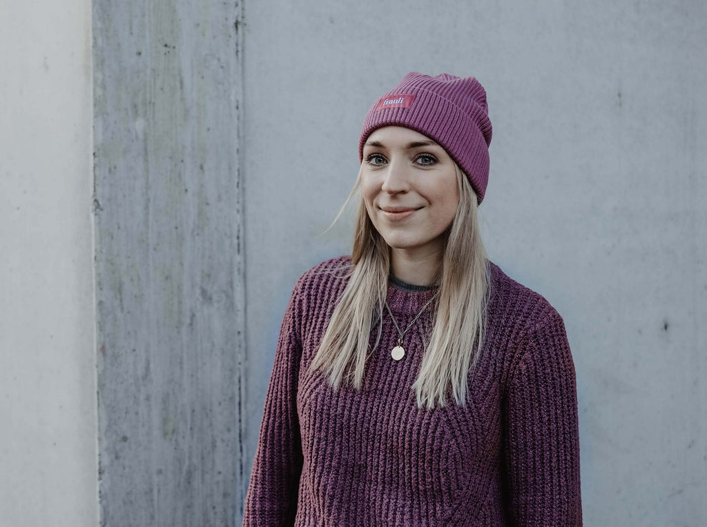 Mode für Hundebesitzer, Frauli Beanie Haube, Rosa, Hibiskus