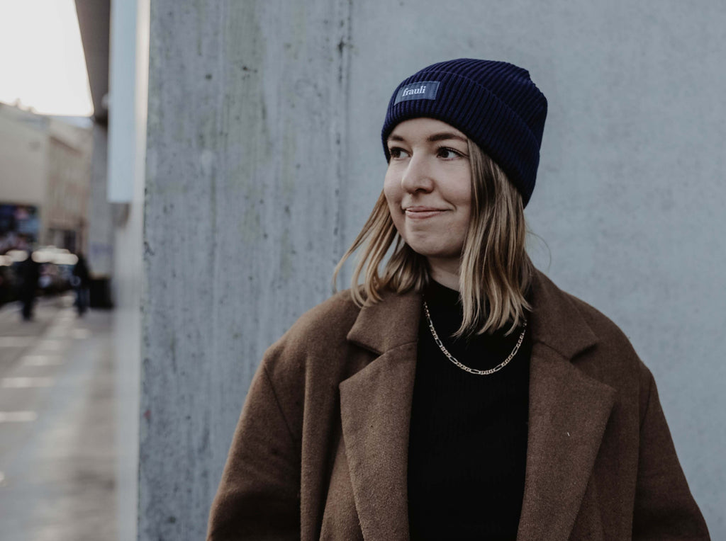 Mode für Hundebesitzer, Frauli Beanie Haube, Navy